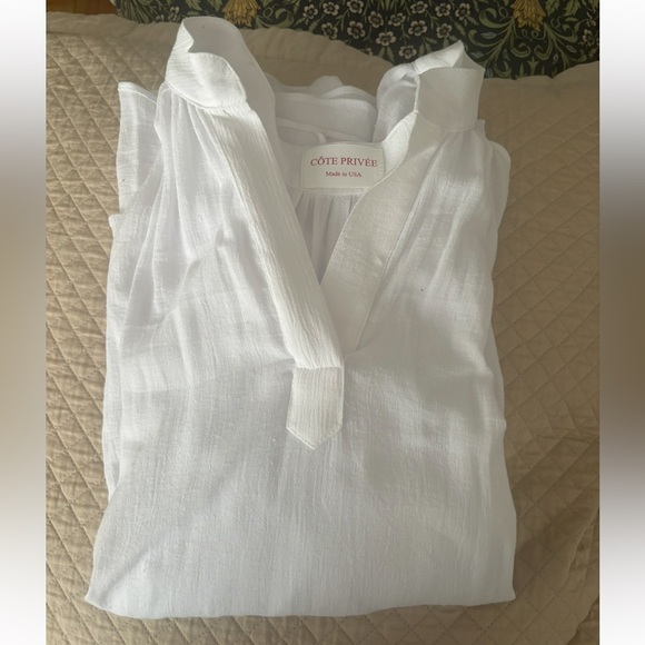 COTE PRIVEE gauze cotton dress - Picture 3 of 9